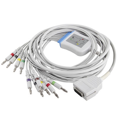 Mortara Burdick EKG Cable E350I EK10 Eclipse LE Elite II 012-0700-00 10 Lead EKG Cable এবং Leadwires IEC Banana 4.0