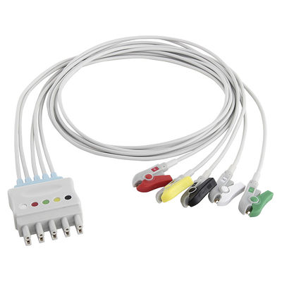 P-Hilips M1625A 989803104521 ECG লিড ওয়্যার 6 লিড কেবল IEC ক্লিপ MP 20 IntelliVue MX800