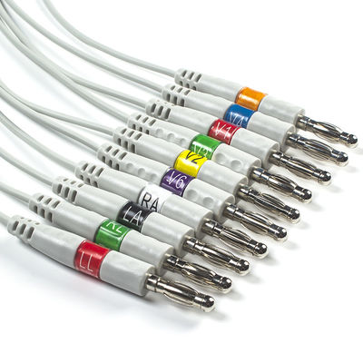 Welch Allyn RE-PC-AHA-BAN SE-PRO-600 EKG কেবল এবং Leadwires 14 Pin IEC Banana 4.0