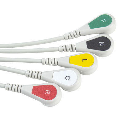 GE Marquette CBM-05NA-10AS-0001 ECG কেবল এবং Leadwires 5 Lead IEC স্ন্যাপ 11pin সংযোগকারী ECG কেবল