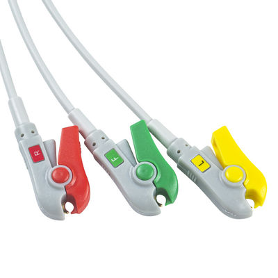 Fukuda DS-8100 ECG Leadwires 3 Lead Cable IEC ক্লিপ রোগী সনাক্ত
