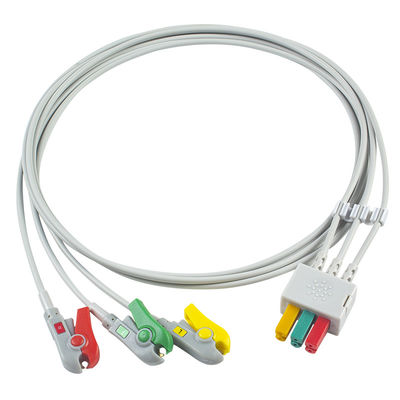 Fukuda DS-8100 ECG Leadwires 3 Lead Cable IEC ক্লিপ রোগী সনাক্ত