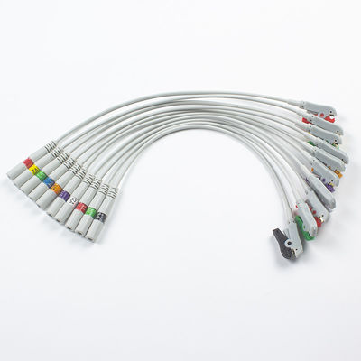 ECG যন্ত্রাংশ পিগটেল অ্যাডাপ্টার 989803101701 40498E 4.00MM ECG স্ন্যাপ থেকে কলা প্লাগ অ্যাডাপ্টার