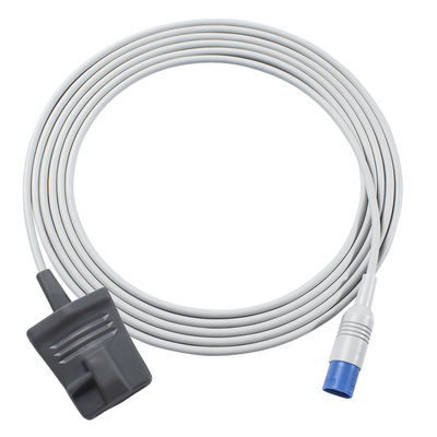 P-Hilips M1196A পুনঃব্যবহারযোগ্য অ্যাডাল্ট ফিঙ্গার ক্লিপ SpO2 সেন্সর আয়তক্ষেত্র 8Pin