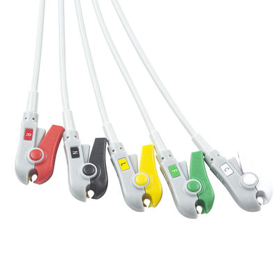 Omron > Colin Compatible Direct-Connect ECG Cable and leadwires 5Lead IEC Grabber এর জন্য