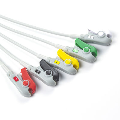 Omron > Colin Compatible Direct-Connect ECG Cable and leadwires 5Lead IEC Grabber এর জন্য
