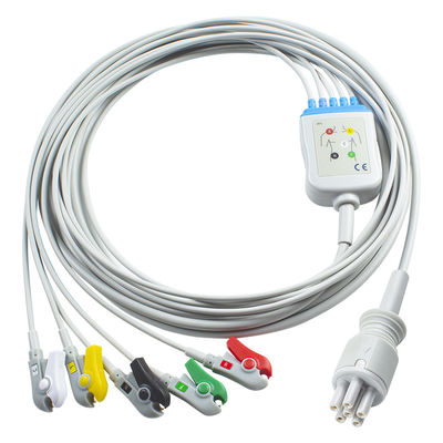 Omron > Colin Compatible Direct-Connect ECG Cable and leadwires 5Lead IEC Grabber এর জন্য