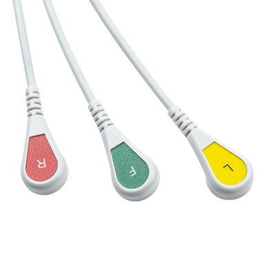 Hellige Compatible Direct-Connect ECG Cable and lead wires for 3Lead IEC Snap 3Lead IEC স্ন্যাপের জন্য হেল্লিজে সামঞ্জস্যপূর্ণ ডাইরেক্ট-কানেক্ট ইসিজি ক্যাবল এবং লিড ওয়্যার