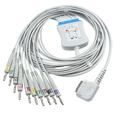 Kenz EKG কেবল K131 কলা 4.0 কেবল 108 109 110 1210 1211 601 কার্ডিকো 302 আইইসি ডাইরেক্ট-কানেক্ট ইসিজি তারের জন্য