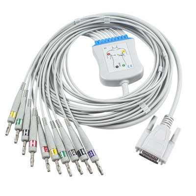 কেয়ারওয়েল 1101 1103 EKG কেবল DB15Pin EKG কেবল এবং লিডওয়্যার IEC