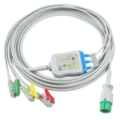 Yonker এক টুকরা ইসিজি ক্যাবল এবং Leadwires 9Pin ইসিজি ক্যাবল 3 চ্যানেল ইসিজি ক্যাবল