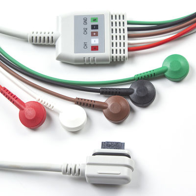 ইসিজি ক্যাবল 5Lead Holter GE Seer ECG 2008594-001 GE SEER LIGHTR এর জন্য সামঞ্জস্যপূর্ণ ক্যাবল
