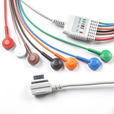 Compatible GE Healthcare 2008594-002 7-Lead ইসিজি টেলিমেট্রি রোগীর ক্যাবল সেয়ার লাইট অর্ডার 5pcs 1pcs বিনামূল্যে পাউচ পান