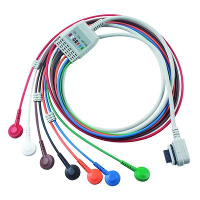 Compatible GE Healthcare 2008594-002 7-Lead ইসিজি টেলিমেট্রি রোগীর ক্যাবল সেয়ার লাইট অর্ডার 5pcs 1pcs বিনামূল্যে পাউচ পান