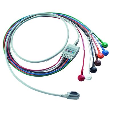 Compatible GE Healthcare 2008594-002 7-Lead ইসিজি টেলিমেট্রি রোগীর ক্যাবল সেয়ার লাইট অর্ডার 5pcs 1pcs বিনামূল্যে পাউচ পান
