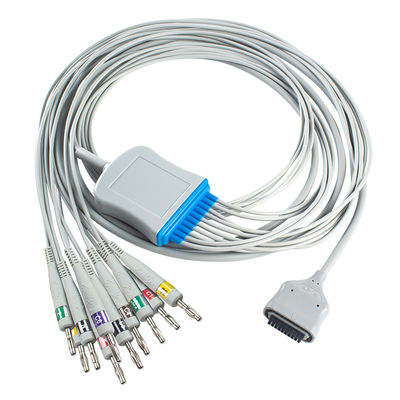 EDAN Dx12 10Lead ECG Holter Cable Banana For Trunk Cable দৈর্ঘ্য 2.2M সামঞ্জস্য