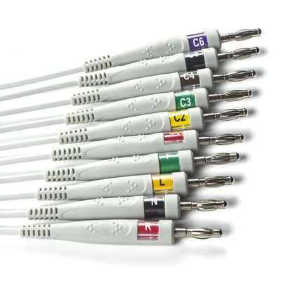 EDAN Dx12 10Lead ECG Holter Cable Banana For Trunk Cable দৈর্ঘ্য 2.2M সামঞ্জস্য