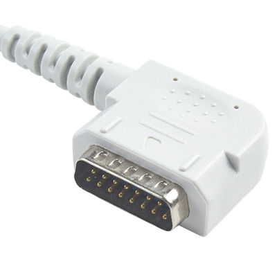 লেটেক্স মুক্ত 15Pin 10Lead EKG ট্রাঙ্ক ক্যাবল IEC/AHA জন্য 108 109 110 1210 1211 601 Cardico 302