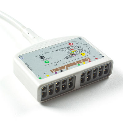 লেটেক্স মুক্ত 15Pin 10Lead EKG ট্রাঙ্ক ক্যাবল IEC/AHA জন্য 108 109 110 1210 1211 601 Cardico 302