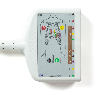লেটেক্স মুক্ত 15Pin 10Lead EKG ট্রাঙ্ক ক্যাবল IEC/AHA জন্য 108 109 110 1210 1211 601 Cardico 302