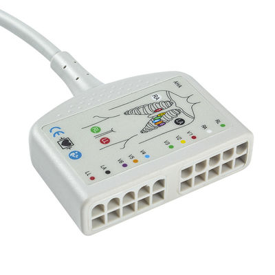 TPU Dynascope DS-5100E 12Pin ECG রোগীর ক্যাবল 10Lead প্রাপ্তবয়স্ক/শিশুদের জন্য সামঞ্জস্য