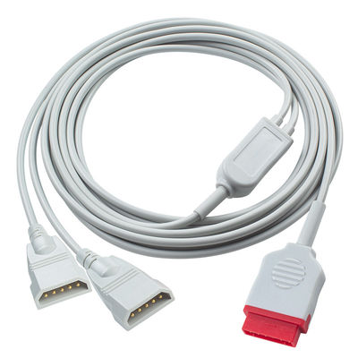 রোগীর রক্তচাপ মনিটর GE IBP ক্যাবল 11Pin থেকে 2x PVB 5Pin 3.5M