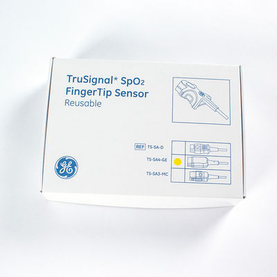 মূল জিই TS-SA4-GE ট্রুসিগন্যাল SpO2 পুনরায় ব্যবহারযোগ্য নরম টিপ SpO2 সেন্সর