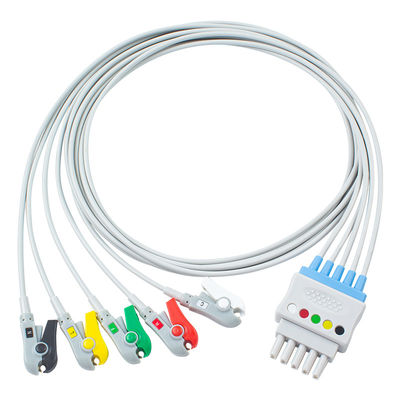 P-Hilips M1625A 989803104521 ECG লিড ওয়্যার 6 লিড কেবল IEC ক্লিপ MP 20 IntelliVue MX800
