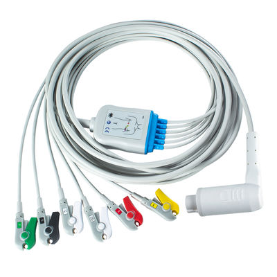 AHA/IEC লিড কালার কোডিং সহ Corpuls 3 6Lead IEC Grabber Patient Cable