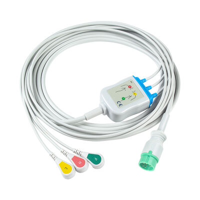 MDK MED KB15A 6Pin ECG কেবল এবং লিডওয়্যার
