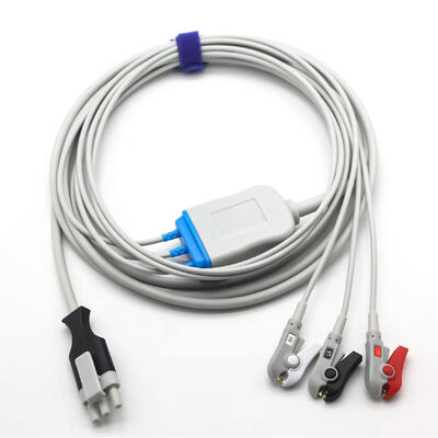 Primedic XD100 XD30 ডিফিব্রিলেটর ইসিজি ইসিজি রোগীর ক্যাবল এবং লিডওয়্যার 3Pin 3Lead