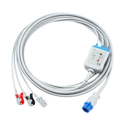 ইননোমড কার্ডিও-এইড CA360-B ডিফিব্রিলেটর 12Pin ECG EKG কেবল এবং Leadwires 3Lead