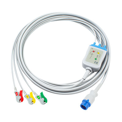 ইননোমড কার্ডিও-এইড CA360-B ডিফিব্রিলেটর 12Pin ECG EKG কেবল এবং Leadwires 3Lead