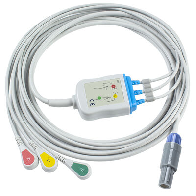 Samsung 7pin 3Lead ওয়ান পিস ECG কেবল এবং লিডওয়্যার