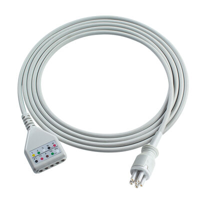 Omron > Colin 6Pin কানেক্টর 3 5Lead ECG ট্রাঙ্ক অ্যাডাপ্টার কেবল MC039-55 ECG এক্সটেনশন কেবল Din স্টাইল