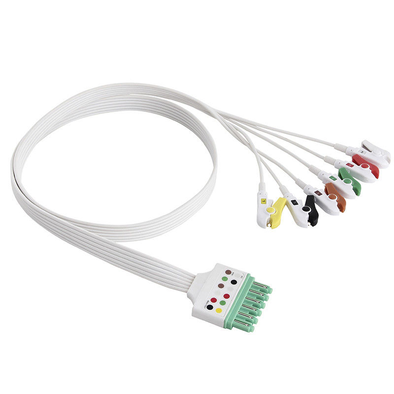 Draeger MP03424 ডিসপোজেবল ECG Leadwires সেট 5 লিড গ্র্যাবার ক্লিপ IEC Infinity M300 M540
