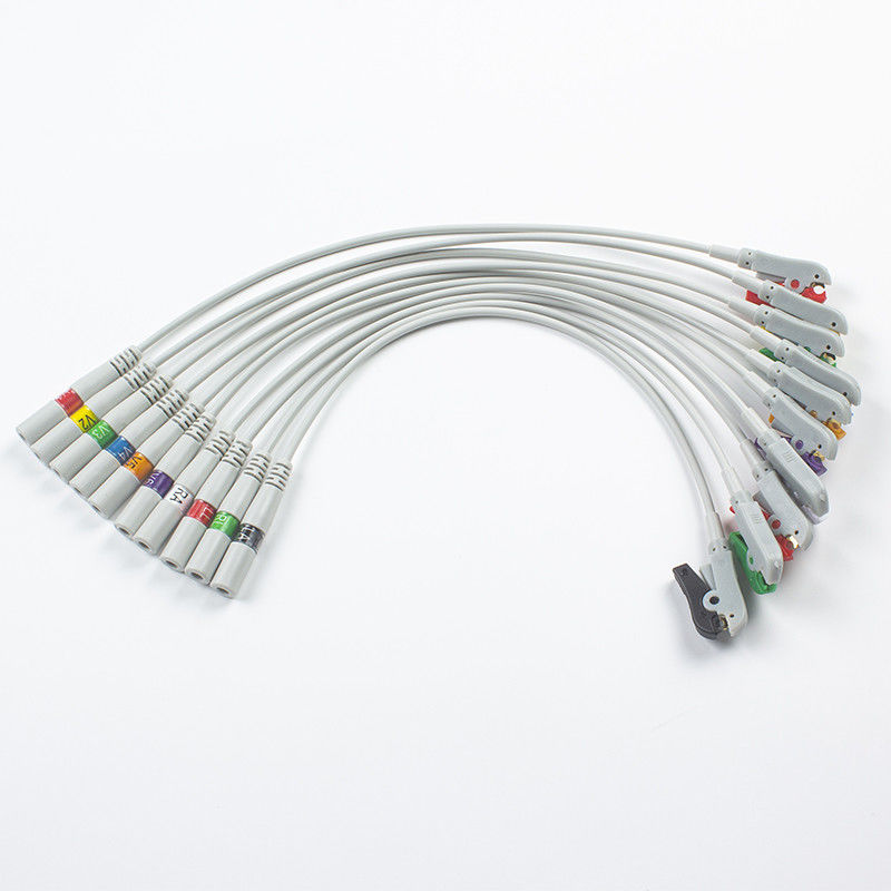 ECG যন্ত্রাংশ পিগটেল অ্যাডাপ্টার 989803101701 40498E 4.00MM ECG স্ন্যাপ থেকে কলা প্লাগ অ্যাডাপ্টার