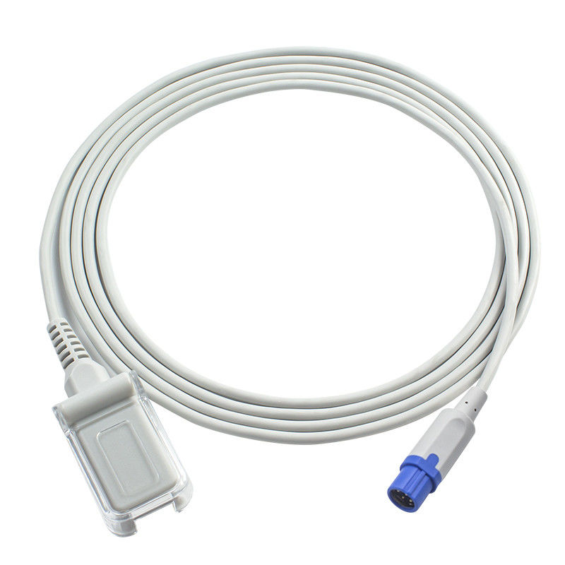 Drager Siemens SpO2 সেন্সর প্রোব 7Pin থেকে DB9 SpO2 এক্সটেনশন কেবল 2.4M TPU