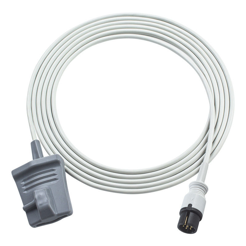 Anke 6 পিন পুনরায় ব্যবহারযোগ্য SpO2 সেন্সর ASC-553 ACS-553A AAMI 6 পিন সংযোগকারী প্রাপ্তবয়স্ক নরম টিপ SpO2 প্রোব