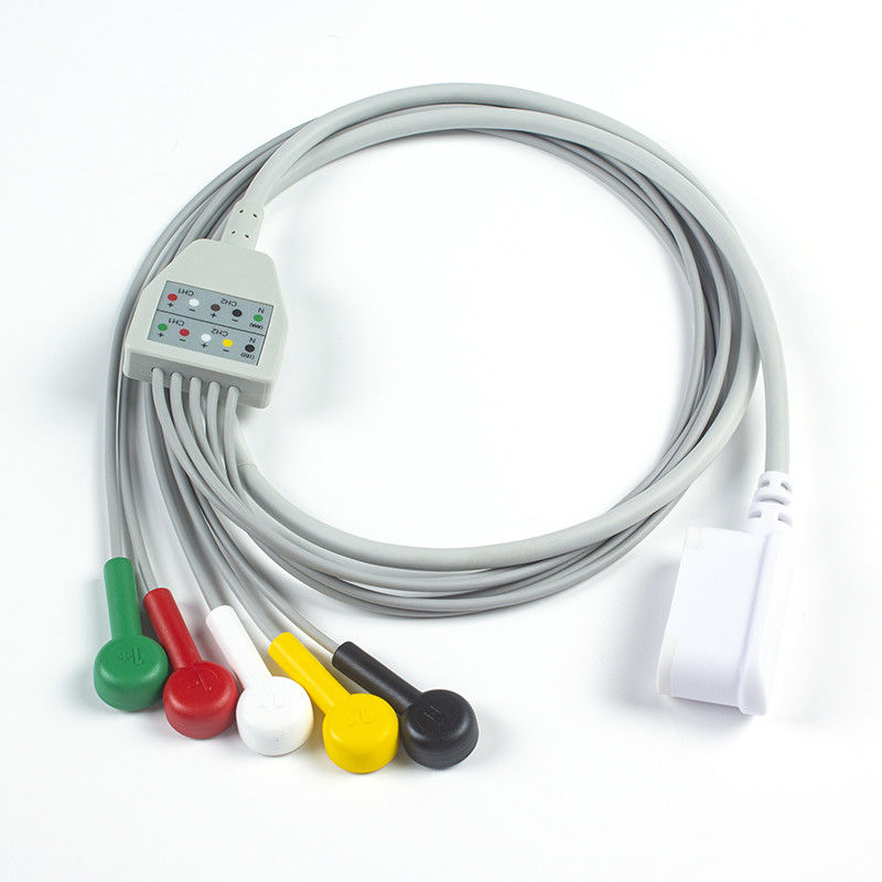 সামঞ্জস্যপূর্ণ GE SEER 1000 Leadwire সেট 2104816-001 GE Seer 5 Lead IEC Snap 2067634-019 (অর্ডার 1pcs 1pcs পাউচ ফ্রি)