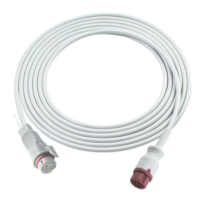 BT-710 BT-720 BT-740 BT-770 BT-780 এর জন্য Bistos IBP অ্যাডাপ্টার কেবল 12Pin to Edward Argon BD Abbott BB PVB Utah Medex Mindray সংযোগকারী