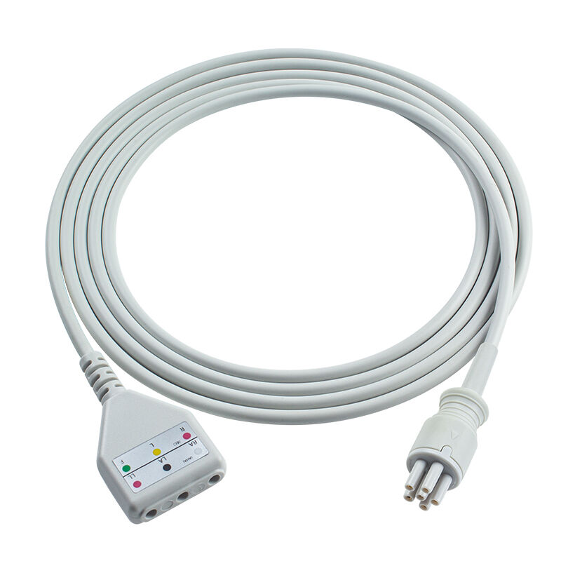 Omron > Colin 6Pin কানেক্টর 3 5Lead ECG ট্রাঙ্ক অ্যাডাপ্টার কেবল MC039-55 ECG এক্সটেনশন কেবল Din স্টাইল