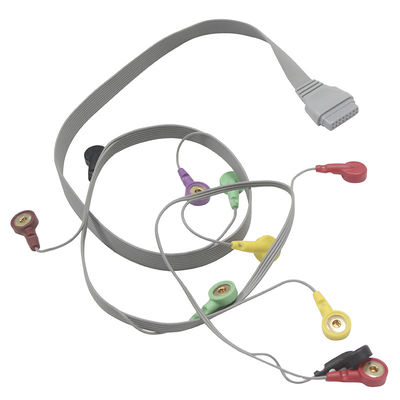 Edan SE-2003 SE-2012 Holter ECG কেবল রোগীর কেবল 10 লিড IEC স্ন্যাপ ইলেকট্রোড লিড