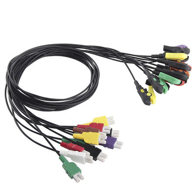 GE Marquette 10 লিড এক্স-রে ECG রেডিওট্রান্সলুসেন্ট কেবল এবং লিডওয়্যারস