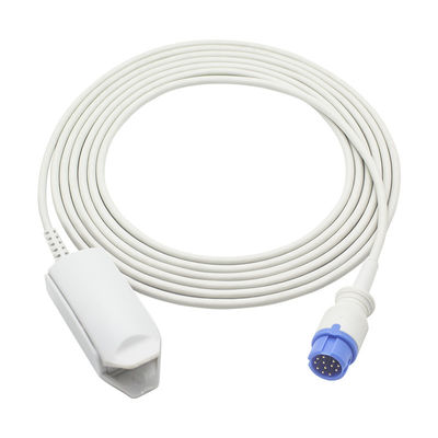 Anke ASC-553 পুনরায় ব্যবহারযোগ্য SpO2 সেন্সর Oxi-max Tech 12Pin অ্যাডাল্ট ফিঙ্গার ক্লিপ SpO2 প্রোব