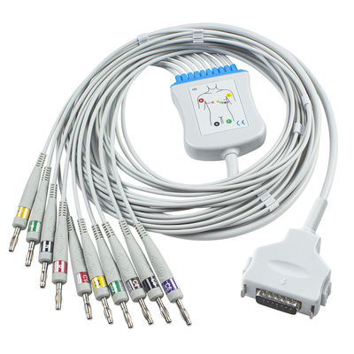 ফুকুদা ডেনশি CP-101LD FX101 FX-7202 IEC কলা 4.0 10Leads EKG রোগীর মনিটর তারের ECG কর্ড