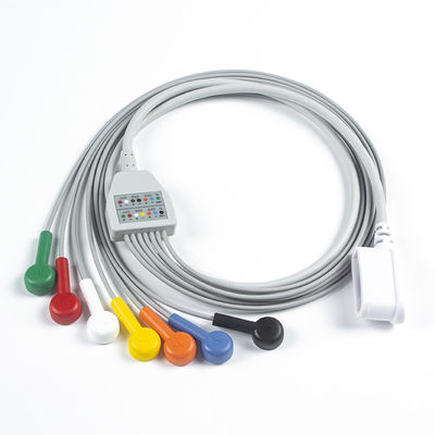 GE Seer 1000 Holter ক্যাবল 7 লিড IEC Snap 2104813-001