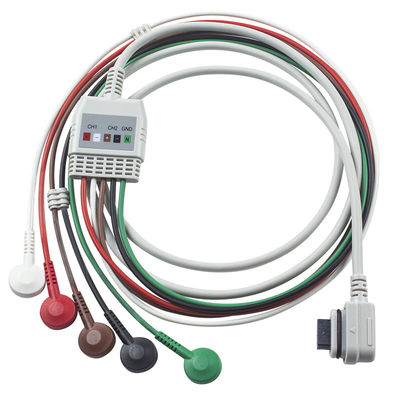 ইসিজি ক্যাবল 5Lead Holter GE Seer ECG 2008594-001 GE SEER LIGHTR এর জন্য সামঞ্জস্যপূর্ণ ক্যাবল