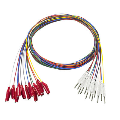 EEG Din 2.0 প্লাগ টু গ্র্যাবার EEG ক্যাবল ইলেক্ট্রোড ক্যাপ ক্যাবল নরম বাইরের শেল সঙ্গে