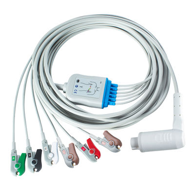 AHA/IEC লিড কালার কোডিং সহ Corpuls 3 6Lead IEC Grabber Patient Cable